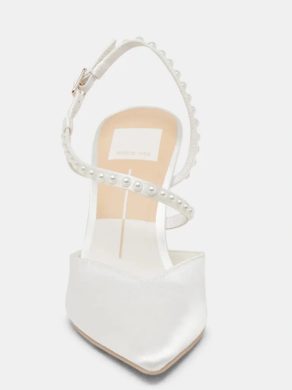 NEW🌸Dolce Vita kamra pearl heels true white satin size 11 $150 w/o box